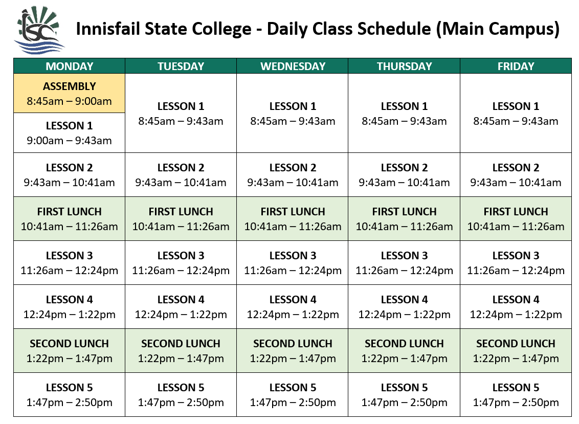 Daily Class Schedule (main campus.PNG